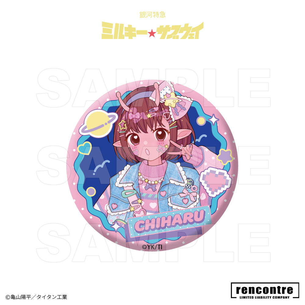 銀河特急 ミルキー☆サブウェイ　トレーディング缶バッジ　motto cafeコラボver.