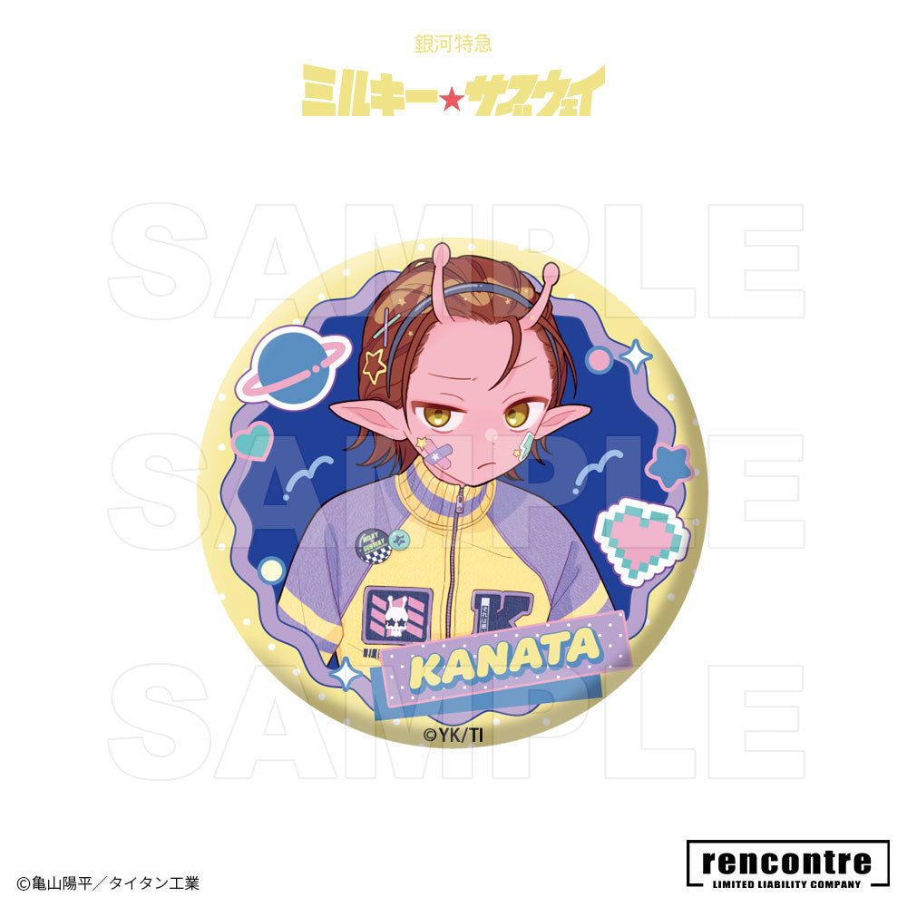 銀河特急 ミルキー☆サブウェイ　トレーディング缶バッジ　motto cafeコラボver.