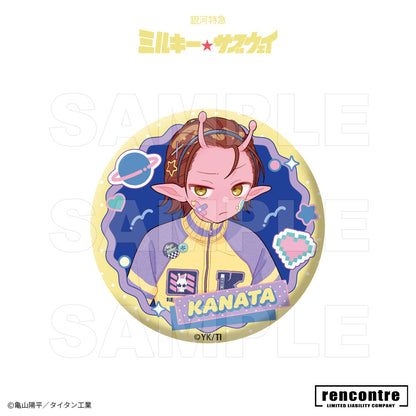 銀河特急 ミルキー☆サブウェイ　トレーディング缶バッジ　motto cafeコラボver.