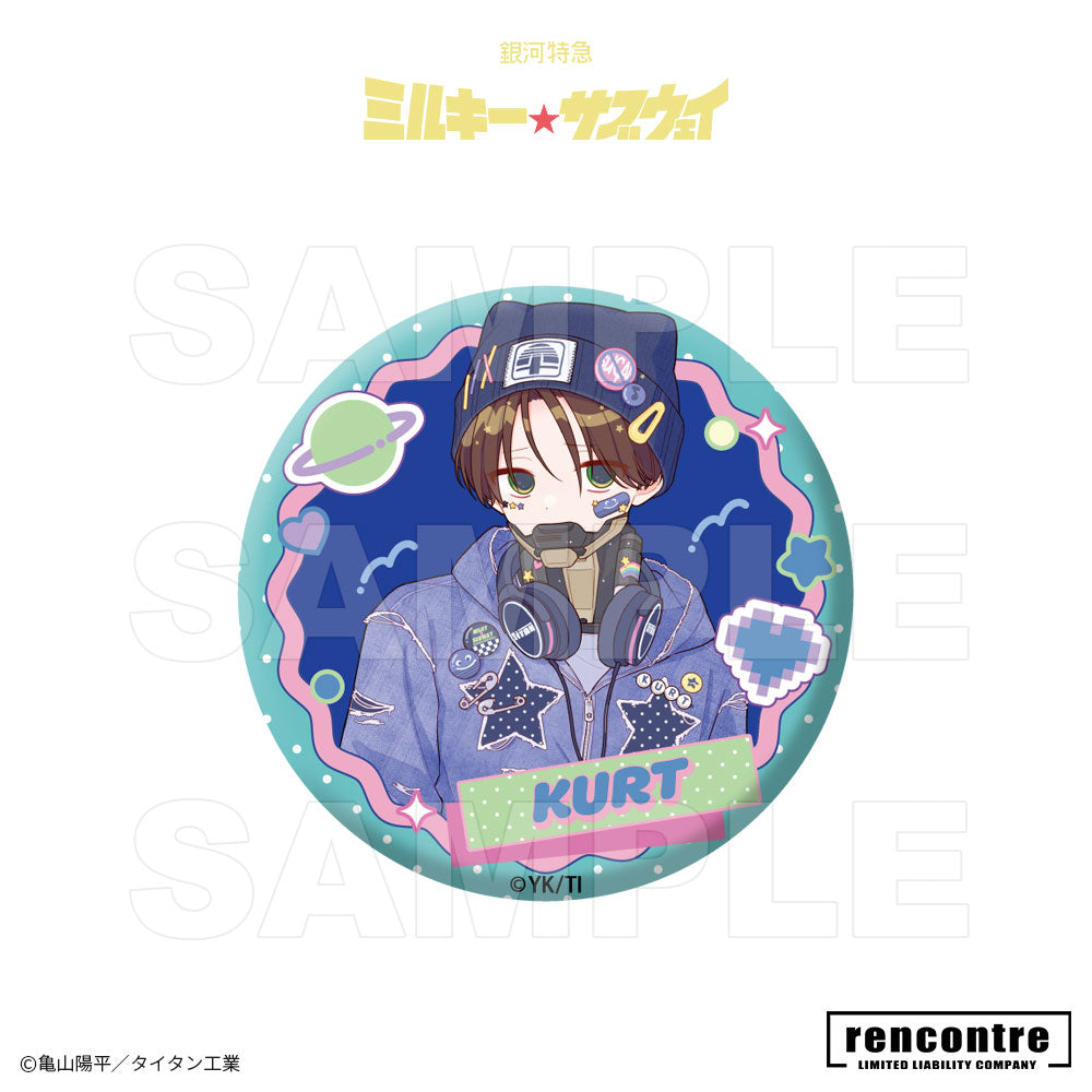 銀河特急 ミルキー☆サブウェイ　トレーディング缶バッジ　motto cafeコラボver.