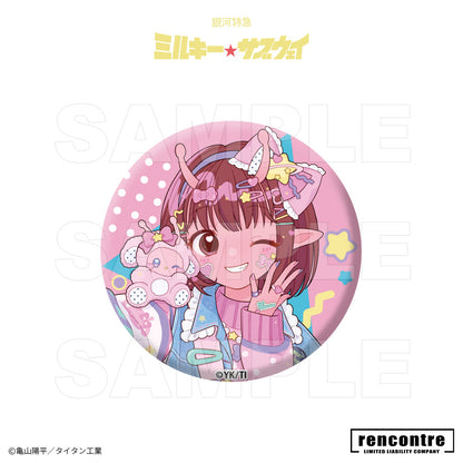銀河特急 ミルキー☆サブウェイ　トレーディング缶バッジ　motto cafeコラボver.