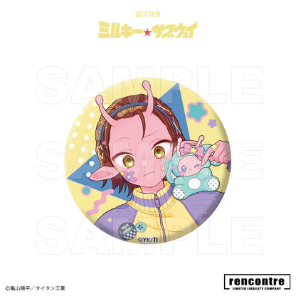 銀河特急 ミルキー☆サブウェイ　トレーディング缶バッジ　motto cafeコラボver.