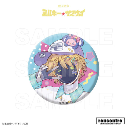 銀河特急 ミルキー☆サブウェイ　トレーディング缶バッジ　motto cafeコラボver.