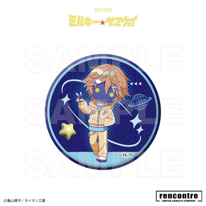 銀河特急 ミルキー☆サブウェイ　トレーディング缶バッジ　motto cafeコラボver.