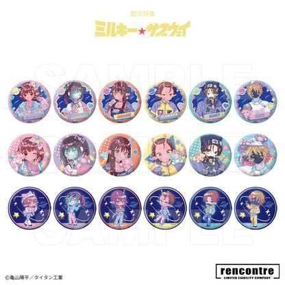 銀河特急 ミルキー☆サブウェイ　トレーディング缶バッジ　motto cafeコラボver.