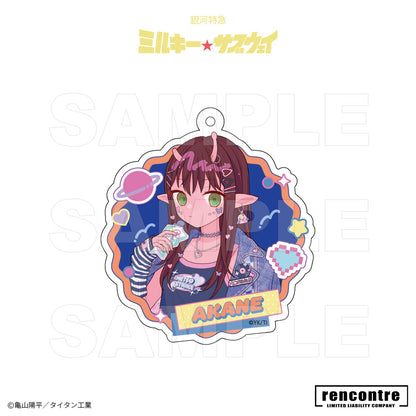 銀河特急 ミルキー☆サブウェイ　トレーディングアクリルキーホルダー　motto cafeコラボver.