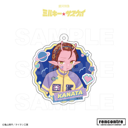 銀河特急 ミルキー☆サブウェイ　トレーディングアクリルキーホルダー　motto cafeコラボver.