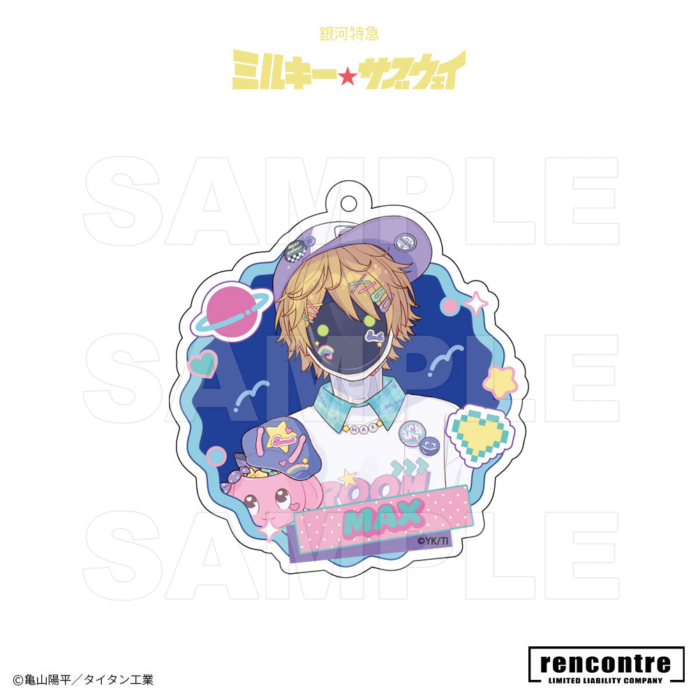 銀河特急 ミルキー☆サブウェイ　トレーディングアクリルキーホルダー　motto cafeコラボver.