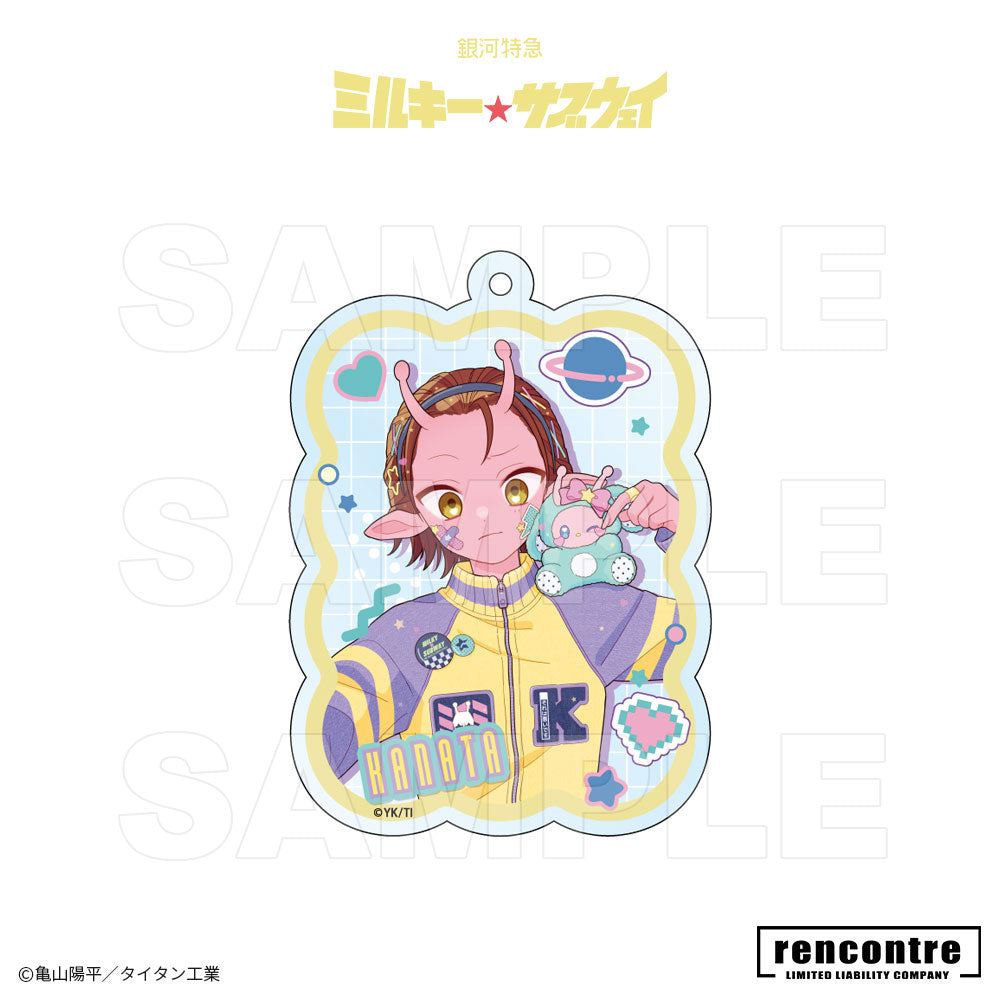 銀河特急 ミルキー☆サブウェイ　トレーディングアクリルキーホルダー　motto cafeコラボver.