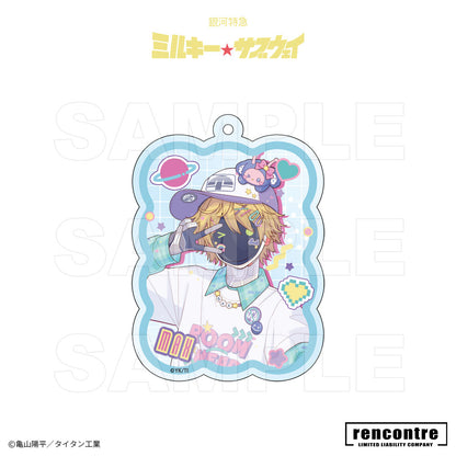 銀河特急 ミルキー☆サブウェイ　トレーディングアクリルキーホルダー　motto cafeコラボver.