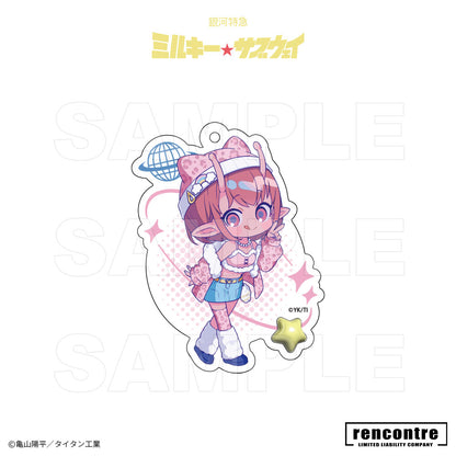銀河特急 ミルキー☆サブウェイ　トレーディングアクリルキーホルダー　motto cafeコラボver.