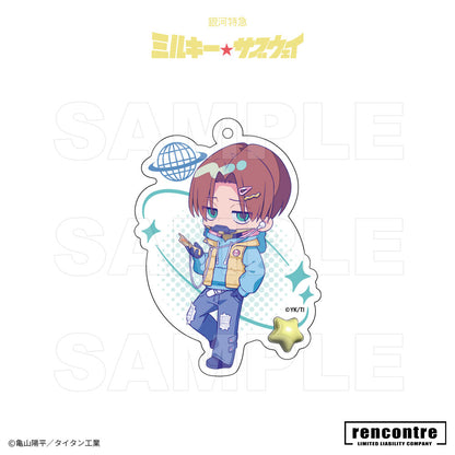 銀河特急 ミルキー☆サブウェイ　トレーディングアクリルキーホルダー　motto cafeコラボver.