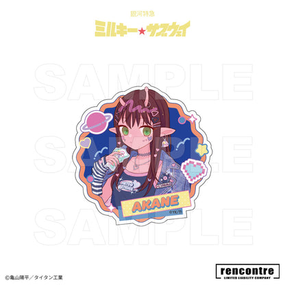 銀河特急 ミルキー☆サブウェイ　トレーディングダイカットシール　motto cafeコラボver.