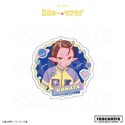 銀河特急 ミルキー☆サブウェイ　トレーディングダイカットシール　motto cafeコラボver.