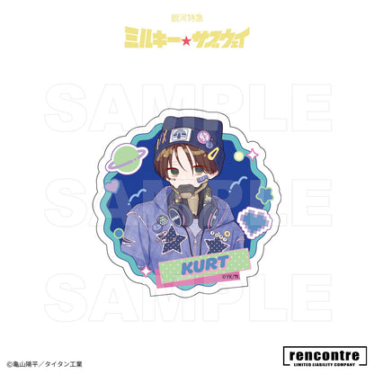 銀河特急 ミルキー☆サブウェイ　トレーディングダイカットシール　motto cafeコラボver.