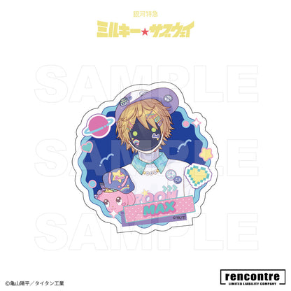 銀河特急 ミルキー☆サブウェイ　トレーディングダイカットシール　motto cafeコラボver.