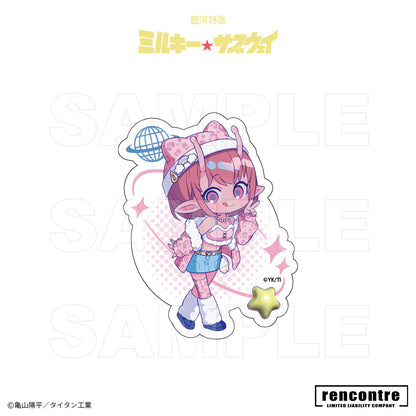 銀河特急 ミルキー☆サブウェイ　トレーディングダイカットシール　motto cafeコラボver.