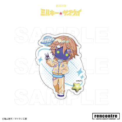 銀河特急 ミルキー☆サブウェイ　トレーディングダイカットシール　motto cafeコラボver.
