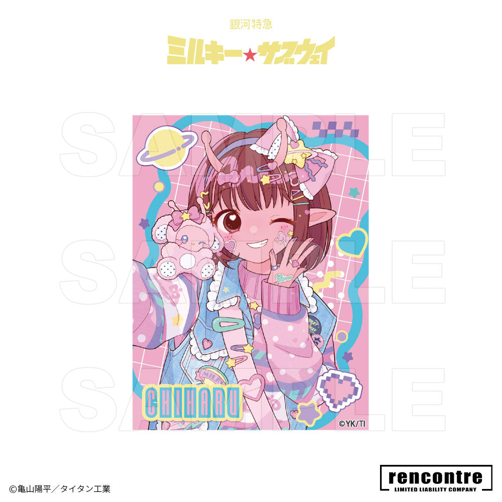 銀河特急 ミルキー☆サブウェイ　トレーディングミニフォトカード (2枚入り)　motto cafeコラボver.