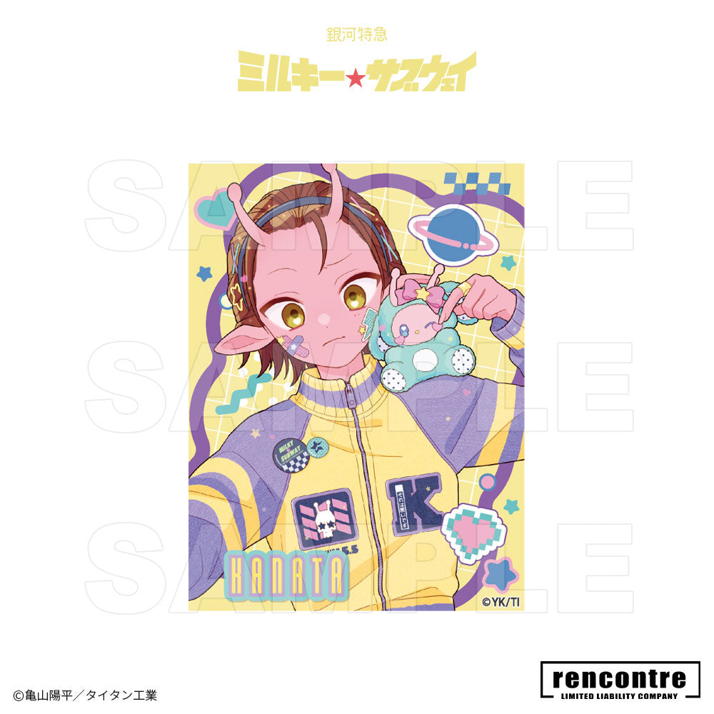 銀河特急 ミルキー☆サブウェイ　トレーディングミニフォトカード (2枚入り)　motto cafeコラボver.