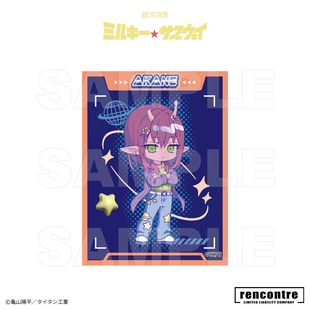 銀河特急 ミルキー☆サブウェイ　トレーディングミニフォトカード (2枚入り)　motto cafeコラボver.