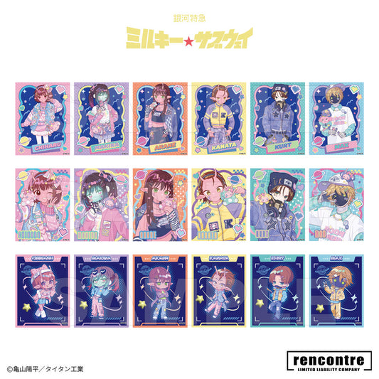 銀河特急 ミルキー☆サブウェイ　トレーディングミニフォトカード (2枚入り)　motto cafeコラボver.