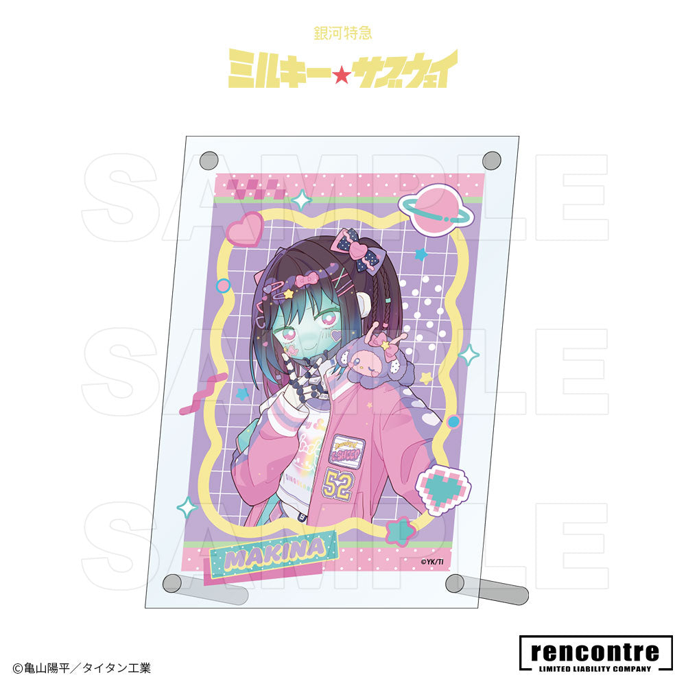 銀河特急 ミルキー☆サブウェイ　アクリルフォトスタンド motto cafeコラボver.