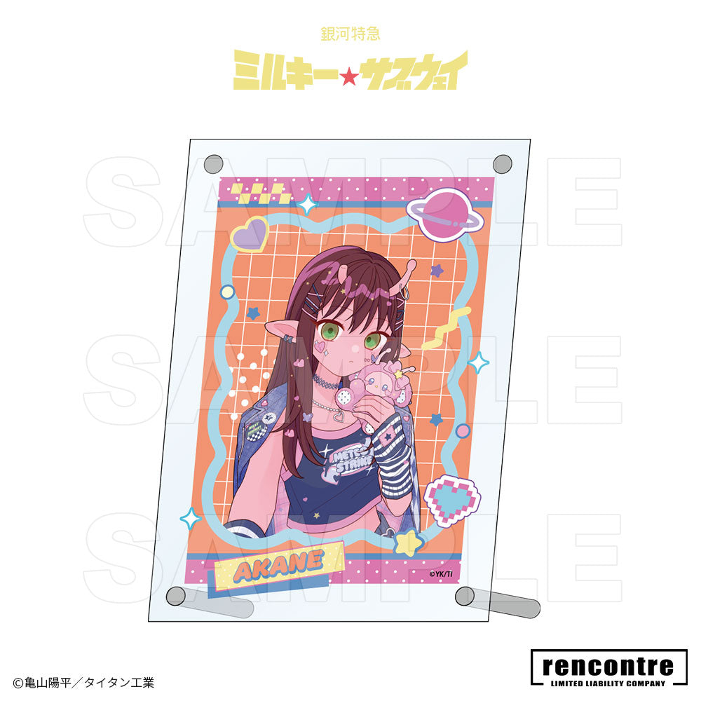 銀河特急 ミルキー☆サブウェイ　アクリルフォトスタンド motto cafeコラボver.