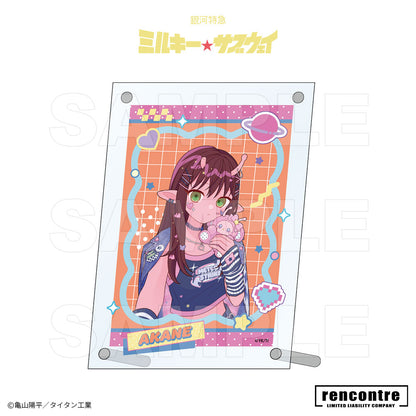 銀河特急 ミルキー☆サブウェイ　アクリルフォトスタンド motto cafeコラボver.
