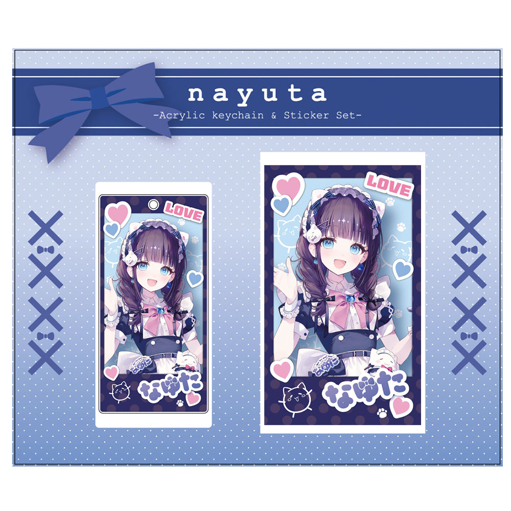 nayuta　emo cafeコラボ　アクリルキーホルダー＆シールセット
