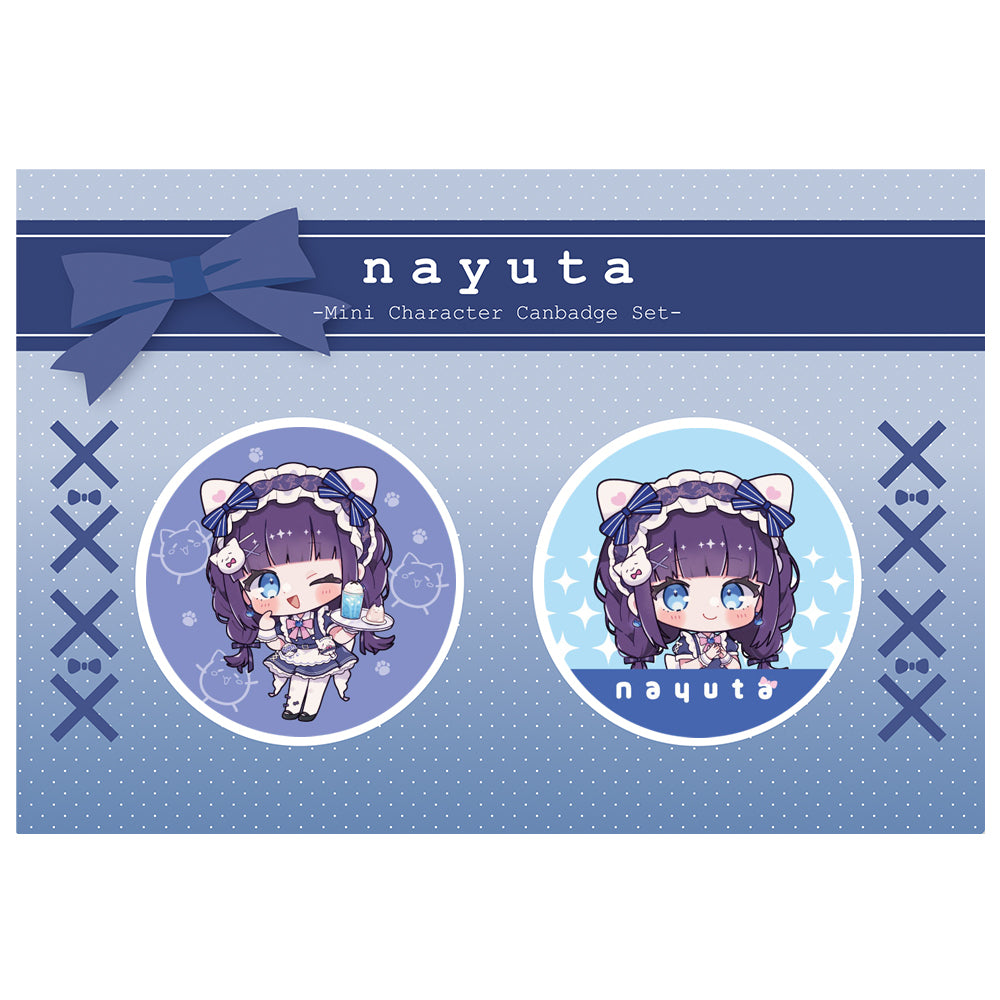 nayuta　emo cafeコラボ　ミニキャラ 缶バッジセット